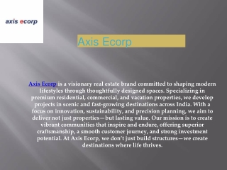 Axis Ecorp