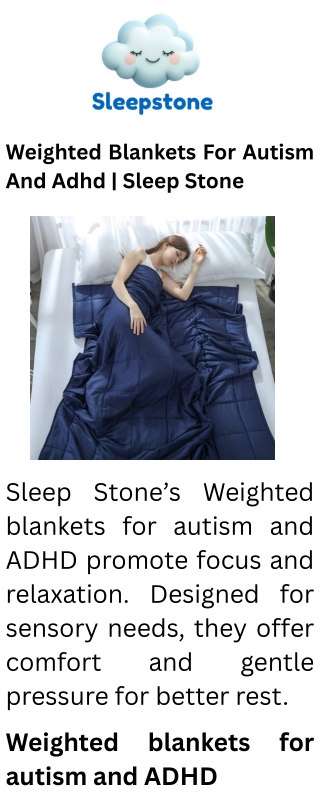 Weighted Blankets For Autism And Adhd  Sleep Stone