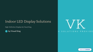 Indoor LED Displays for Stunning Visuals