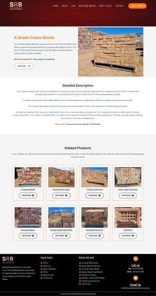 A Grade Cream Bricks