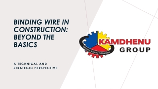 Binding Wire in Construction: Advanced Insights