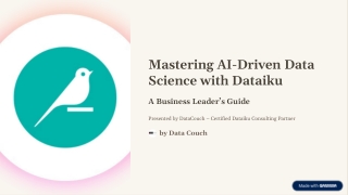 End-to-End Dataiku Solutions for Every Industry | DataCouch