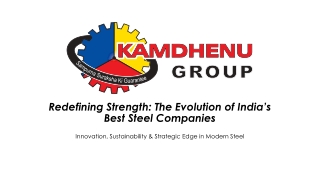 India’s Top Steel Companies: Strength & Innovation