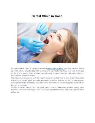 Dental Clinic in Kochi