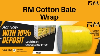 Durable Cotton Bale Wrap for Sale – Quality by RM Cotton Bale Wrap