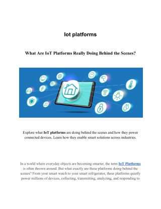 What Are IoT Platforms Really Doing Behind the Scenes?