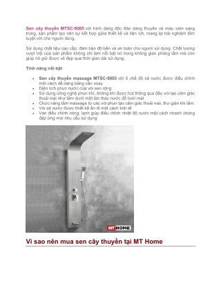 Sen Cây Thuyền Massage Nóng Lạnh Inox 304 MTSC-9005