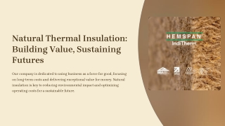 Natural Thermal Insulation Materials