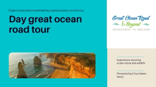 Day great ocean road tour-