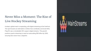 Live Hockey Streaming