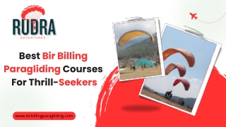 Best Bir Billing Paragliding Courses For Thrill-Seekers