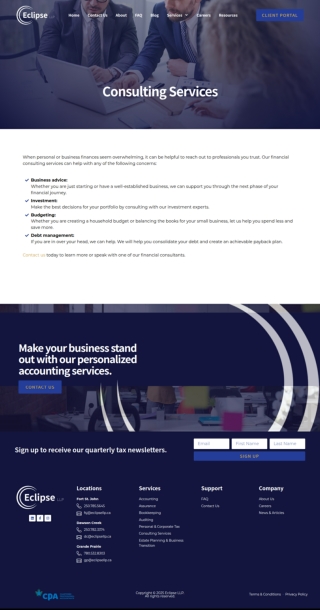 Strategic Consulting Services to Guide Business and Financial Growth