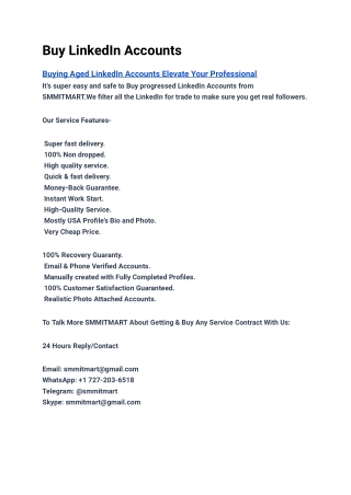 Buy LinkedIn Accounts