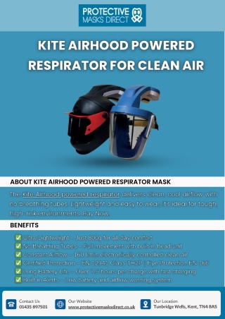 Buy Kite Airhood Powered Respirator Mask for Clean Airflow