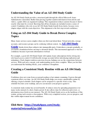 How AZ-104 Study Guide Simplifies Azure Study4Pass