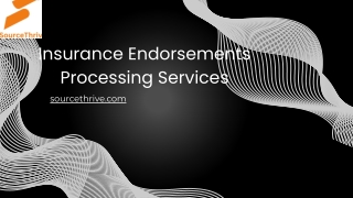 insurance endorsements processing services