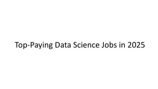 Top-Paying Data Science Jobs in 2025