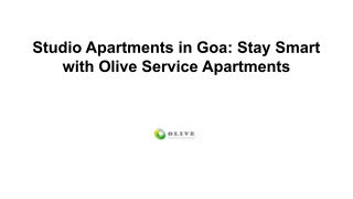 Studio Apartments in Goa