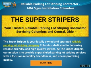 Reliable Parking Lot Striping Contractor - ADA Signs Installation Columbus