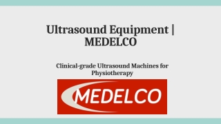 Ultrasound Machines for Sale Canada — MEDELCO
