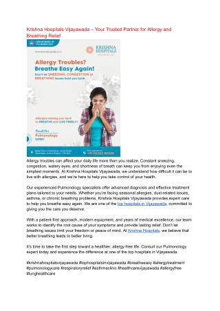 Krishna Hospitals Vijayawada