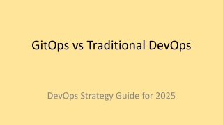 GitOps vs Traditional DevOps