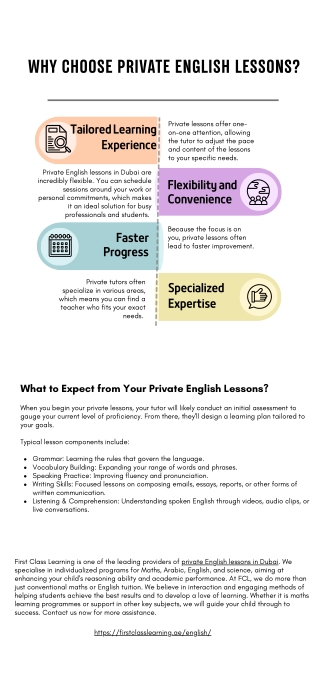 Private English Lessons Dubai