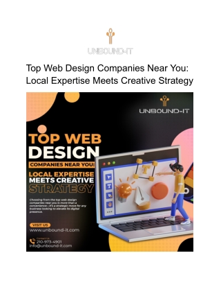 Top Web Design Companies Near You: Local Expertise Meets Creative Strategy