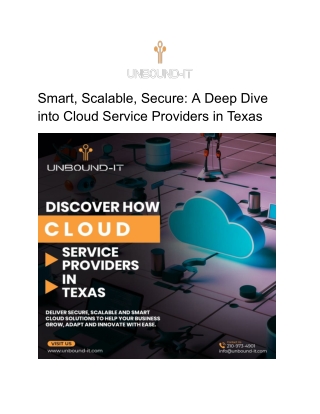 Smart, Scalable, Secure_ A Deep Dive into Cloud Service Providers in Texas