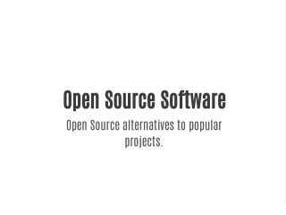 Open Source Software