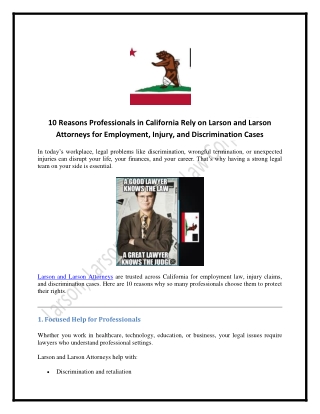 Larson and Larson Attorneys