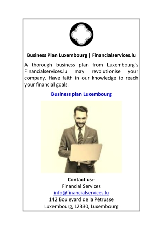 Business Plan Luxembourg Financialservices.lu