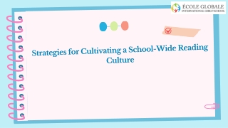 Strategies for Cultivating a School-Wide Reading Culture