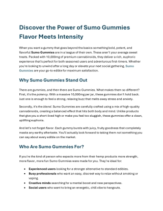 Sumo Gummies