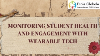Monitoring Student Health and Engagement with Wearable Tech