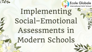 Implementing Social–Emotional Assessments in Modern Schools
