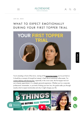 What to Expect Emotionally During Your First Topper Trial