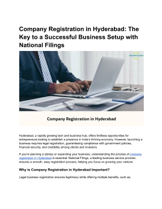 Company Registration in Hyderabad