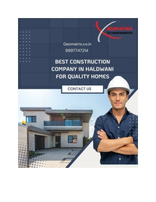 Best Construction Company in Haldwani for Quality Homes