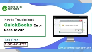 How to Fix QuickBooks Error 4120?