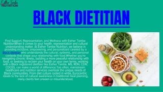 Black dietitian