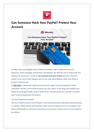 Can Someone Hack Your PayPal? Protect Your Account