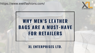 Why Men’s Leather Bags are a Must-Have for Retailers