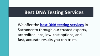 Best DNA Testing Services