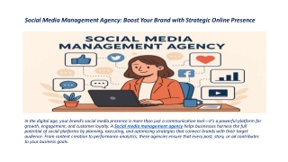 Social Media Management Agency