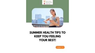 Summer Wellness Tips Hydrate, Glow & Thrive All Season Long