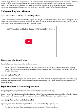 How to Stop Overflowing Gutters Before They Cause Damage