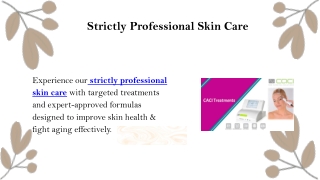 Strictly Professional Skin Care
