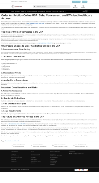 Order Antibiotics Online USA