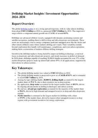 Drillship Market Trends | Global Offshore Exploration Outlook